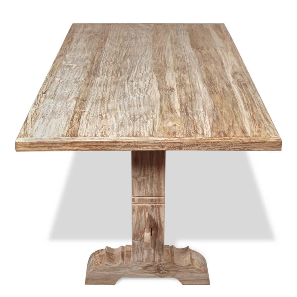 Massive Dining Table Teak 200x100x75 cm